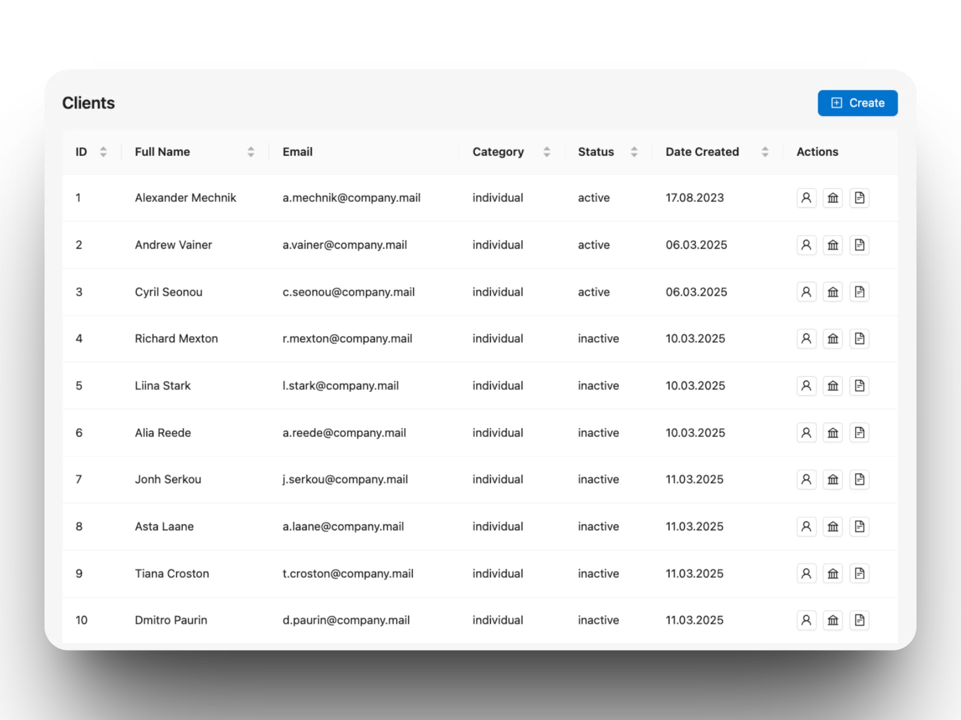 Manage your customers